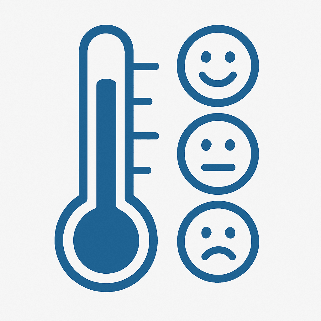 Icono termometro de emociones